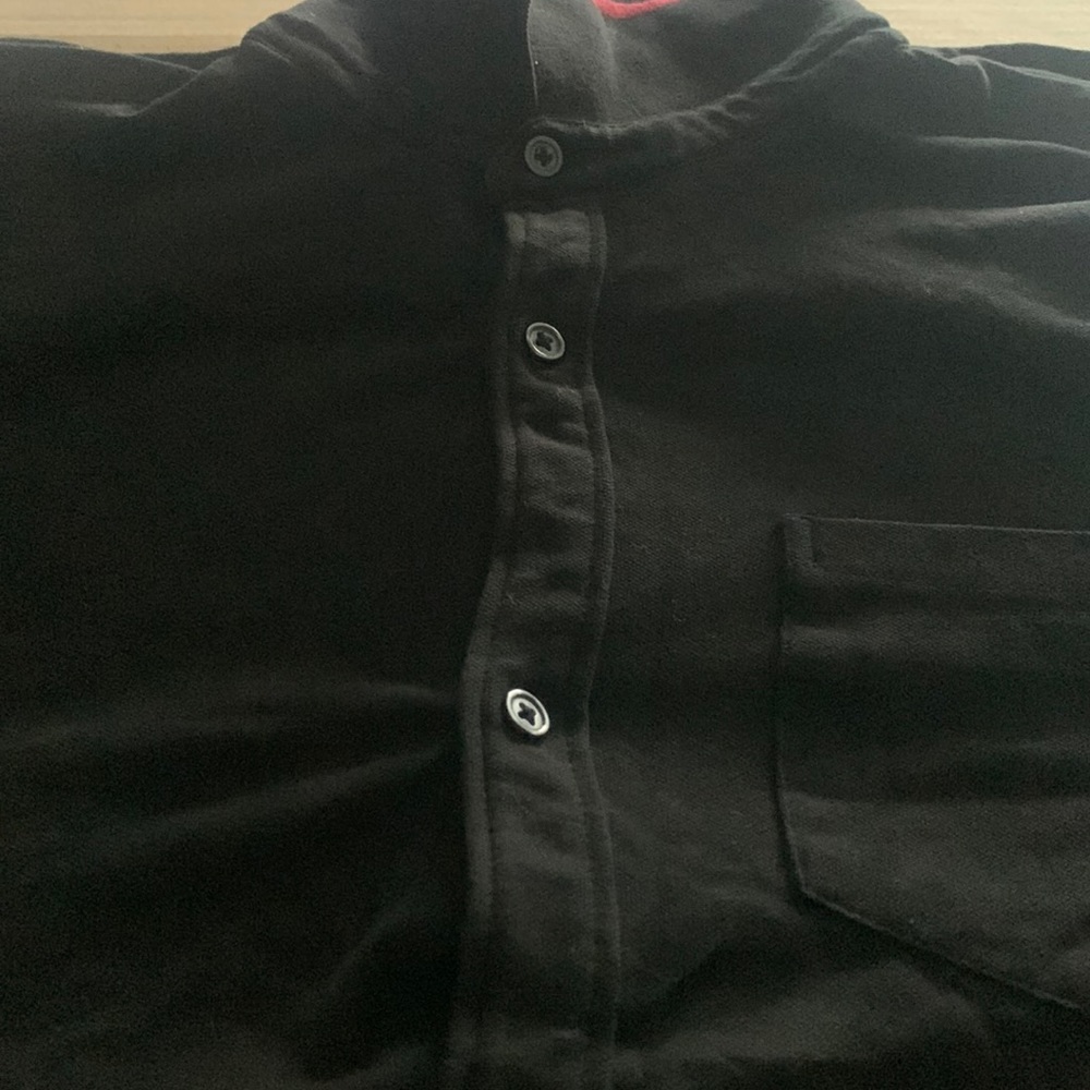 Polo Size Medium black button down shirt - Picture 1 of 2
